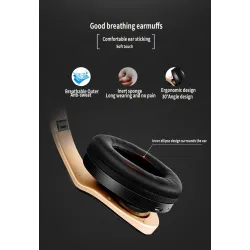 Cuffie Bluetooth wireless - cancellazione del rumore - pieghevole - basso stereo - auricolari regolabili con microfono