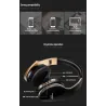Drahtlose Bluetooth Kopfhörer - Geräuschunterdrückung - faltbar - Stereo Bass - einstellbare Kopfhörer mit Mikrofon