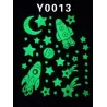 Stars & Moon & Galaxy - glow fluorescent tarrat
