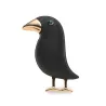Elegant brooch with black crow