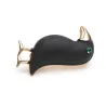 Elegant brooch with black crow