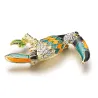 BrochesElegante broche con ave cristalina