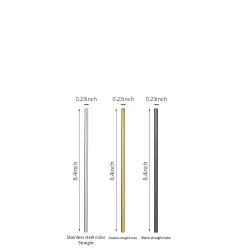 Reusable - stainless steel drinking straws