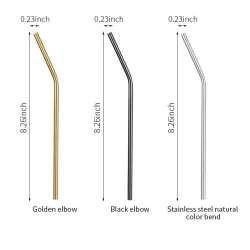 Reusable - stainless steel drinking straws
