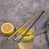 Reusable - stainless steel drinking straws
