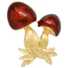 BrochesEsmalte rojo - hongo - broche