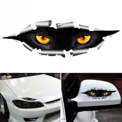 3D glurende kattenogen - vinyl autosticker - waterdichtStickers