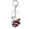 Crystal swan - keychain