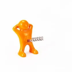 Happy man - wine bottle opener - corkscrew