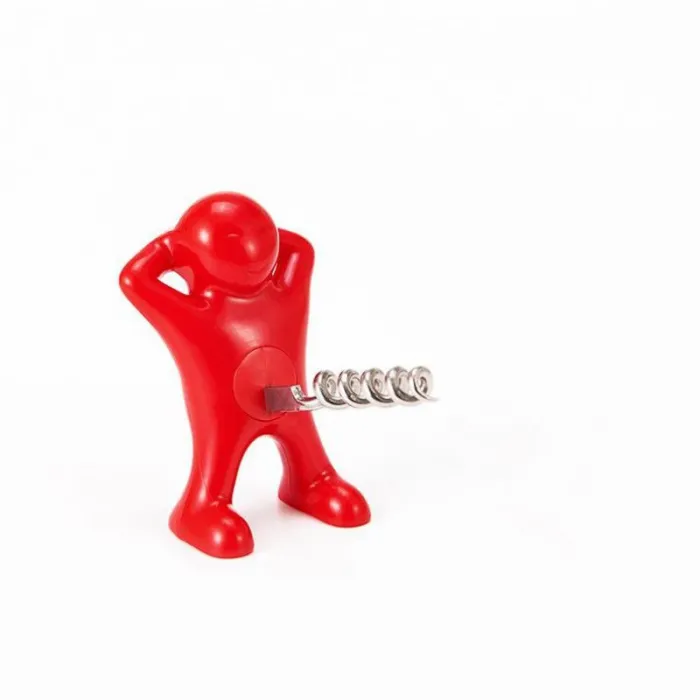 Happy man - wine bottle opener - corkscrew