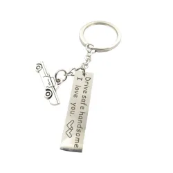 Drive Safe Handsome Jag älskar dig - keychain