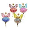 Kristall fliegender Engel - Brosche