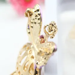 Anjo voador de cristal - broche