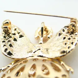 Anjo voador de cristal - broche