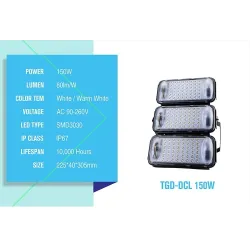 AC 85-265V 50W 100W 150W 200W 300W SMD3030 - LED-strålkastare - IP67 vattentät - lampa