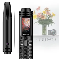 Palvelija K07 Pen - 0,96" mini matkapuhelin - Bluetooth - GSM - Dual SIM - kamera - nauhoitus - taskulamppu
