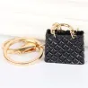 Crystal black handbag - keychain
