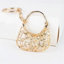 llaveroBolso de cristal con letra D - llavero