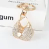 llaveroBolso de cristal con corazón - llavero