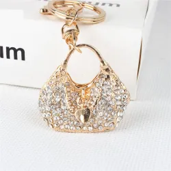 Crystal käsilaukut sydämellä - keychain