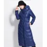 ChaquetasInvierno impermeable abrigo largo - chaqueta baja con capucha - más tamaño