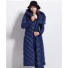 Winter wasserdicht lange Mantel - Daunenjacke mit Kapuze - plus Größe