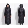 ChaquetasInvierno impermeable abrigo largo - chaqueta baja con capucha - más tamaño