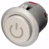 12V 22mm LED momentary push knapp switch - vattentät - bil motor start - metall