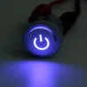 12v 22 mm LED hetkellinen painike - vedenpitävä - auton moottori käynnistyy - metalli