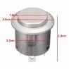 12V 22mm LED pulsante momentaneo pulsante interruttore - impermeabile - avviamento motore auto - metallo