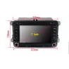Android 8.0 Quad Core DVD GPS -autoradio Volkswagen VW Skoda Octavia Golf 5 6 Touran Passat B6 Jetta Polo Tiguan
