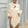 Hoodies & JerséisTirador con borlas - poncho con botones - chal
