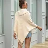 Hoodies & JerséisTirador con borlas - poncho con botones - chal