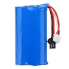 HS 18650 7,4V 1200 mAh 25C 2S - akumulator litowo-jonowy - wtyk zapobiegający cofaniu do samochodu 18301/18302 18311/18312 Rc...