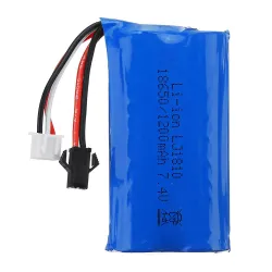 HS 18650 7.4V 1200mAh 25C 2S - batteria agli ioni di litio - spina antireverse per 18301/18302 18311/18312 Rc Car