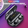 AuricularesV11 TWS - Auricular Bluetooth V5 - Pantalla LED - inalámbrico - Discos estéreos estéreos impermeables con micrófono