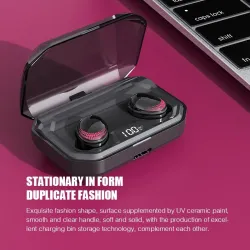 X10 - Bluetooth tws öronproppar - LED display-trådlösa hörlurar - 8D stereo headset med 3000m Ah charging case