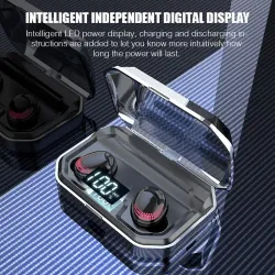 X10 - Bluetooth tws öronproppar - LED display-trådlösa hörlurar - 8D stereo headset med 3000m Ah charging case