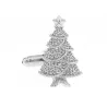 GemelosCufflinks con un árbol de Navidad de plata