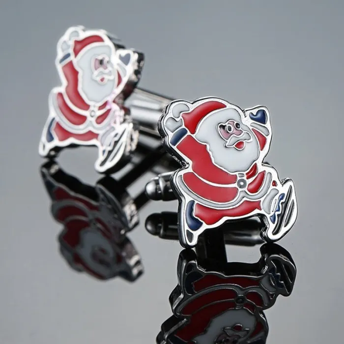 Jul cufflinks med jultomten