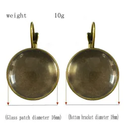 Vintage Gold & hope round earrings Näytä tarkat tiedot