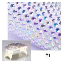 Adesivo brilhante 3D para 6W/24W lâmpada de secador de unhas UV - auto-adesivo