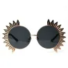 Vintage round sunglasses with rivets - UV 400