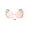 Vintage round sunglasses with rivets - UV 400