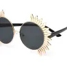 Vintage round sunglasses with rivets - UV 400