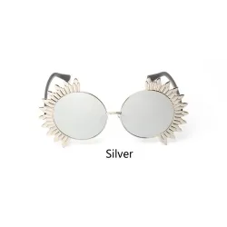 Gafas de solGafas de sol redondas vintage con remaches - UV 400