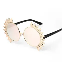 Gafas de solGafas de sol redondas vintage con remaches - UV 400