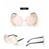 Vintage round sunglasses with rivets - UV 400