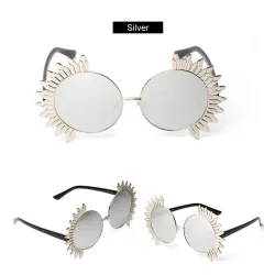Gafas de solGafas de sol redondas vintage con remaches - UV 400