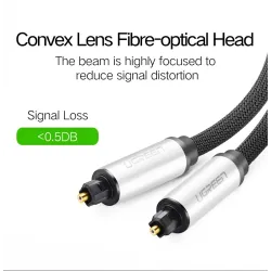 CablesUgreen Toslink - cable óptico digital - adaptador de audio 1m - 1,5m - 2m - 3m